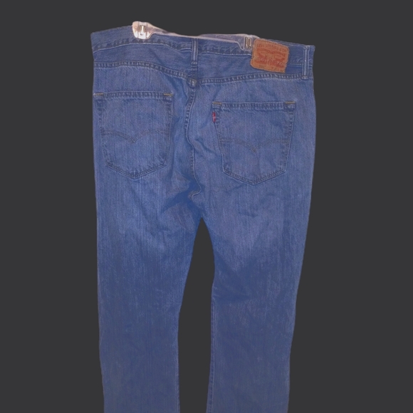 Men's Levi's 501 Button Fly Distressed Jeans 36x34 Irregular - Picture 2 of 7